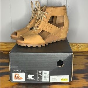 Sorel Joanie Lace Wedge Sandals